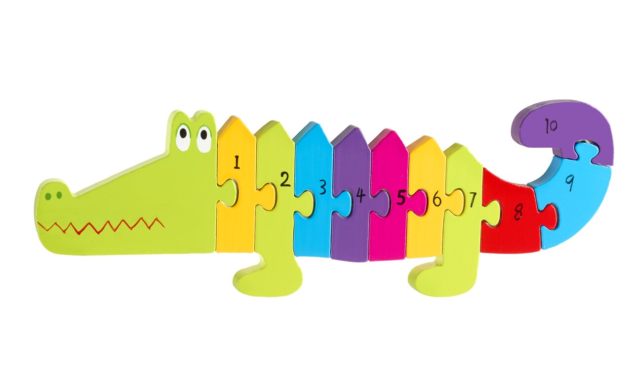 Orange Tree Toys Crocodile Number Puzzle